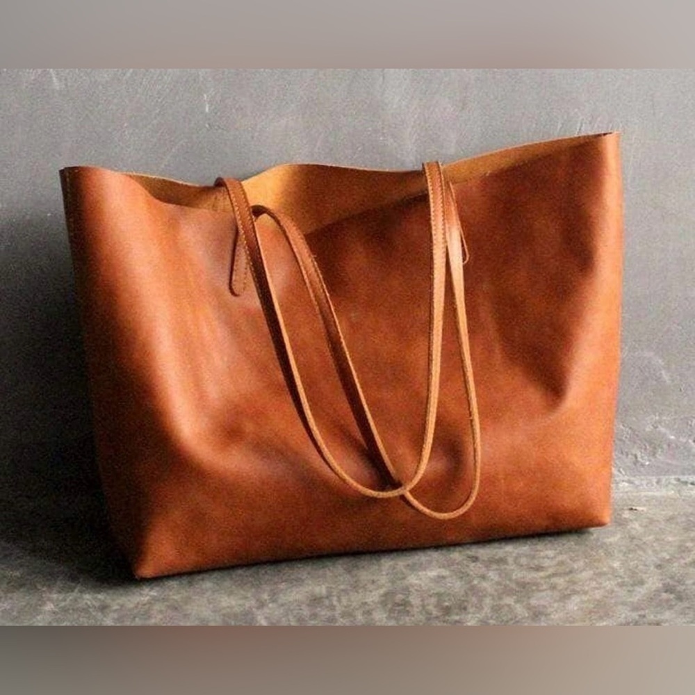 Jack Gomme Atelier GenuineLeather Calm ToteBag Purse -Khaki Made In France RAREā - Picture 11 of 16